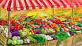 Stands de fruits et légumes