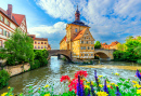 Hôtel de ville de Bamberg et des Deux Ponts, Allemagne