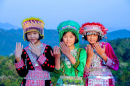 Hill Tribe Girls, Tak, Thaïlande