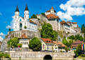 Château et église d’Aarburg en Suisse