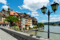 Pont historique sur le Rhin, Laufenburg, Allemagne