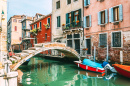 Belle rue à Venise, Italie