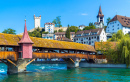 Pont de Spreuer sur la Reuss, Lucerne