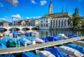 La Limmat à Zurich en hiver