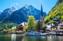 Le centre de Hallstatt, Autriche