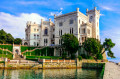 Magnifique château romantique de Miramare, Italie