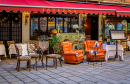 Restaurant en plein air à Venise, Italie