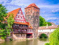 Pont Maxbrücke à Nuremberg, Allemagne