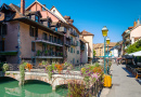 Vieille ville d’Annecy et rivière Thiou, France