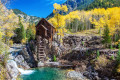 Moulin historique à Crystal Ghost Town CO, États-Unis