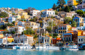 Vue du port, île de Symi, Grèce