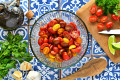 Ingrédients pour la salade de tomates