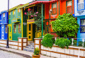 Maisons colorées à Istanbul, Turquie