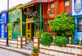 Maisons colorées à Istanbul, Turquie