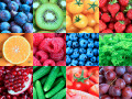 Collage de fruits, de légumes et de baies