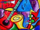 Peinture abstraite Musique