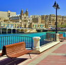 Balluta Bay dans la ville côtière de Sliema, à Malte