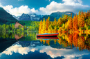 Lac Strbske Pleso dans les Hautes Tatras, Slovaquie