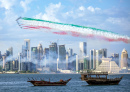 Spectacle aérien de l’armée de l’air italienne à Doha, Qatar