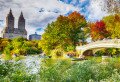 Lac à Central Park, New York, États-Unis