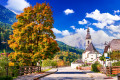 Paysage d’automne de Ramsau bei Berchtesgaden