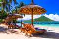 Plage tropicale de l’île Maurice