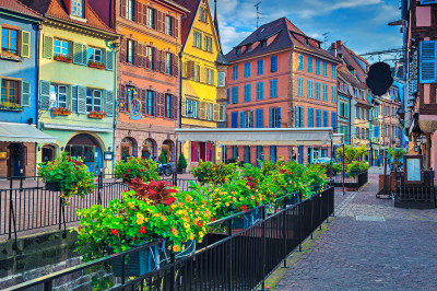 Colmar Tôt le matin au lever du soleil, Alsace, France