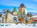 Vue du paysage urbain du Vieux-Québec, Canada