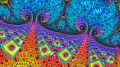 Motif abstrait coloré