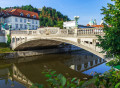 Pont du Dragon sur la rivière Ljubljanica, Slovénie