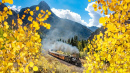 Durango & Silverton Railroad in the fall
