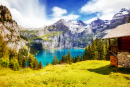 Étang d’Azur Oeschinensee, Alpes suisses