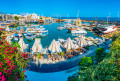 Vue du port de Kyrenia, Chypre