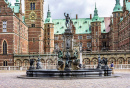 Fontaine de Neptune, château de Frederiksborg, Danemark