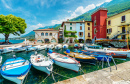 Vue sur le lac de Garde à Cassone di Malcesine