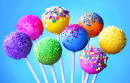 Cake Pops aux couleurs vives