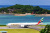 Boeing d’Emirates à l’aéroport de Mahé, Seychelles