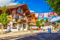 Le centre historique de Gstaad, Suisse