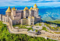 Vue aérienne des collines de Bana, Da Nang, Vietnam