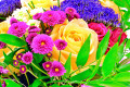 Bouquet de fleurs multicolores