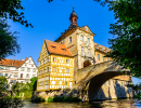 Le célèbre hôtel de ville de Bamberg, en Allemagne