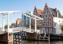 Pont de Gravestenenbrug sur la rivière Spaarne