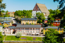 Vue sur la cathédrale et la vieille ville de Porvoo