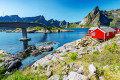 Paysage estival des îles Lofoten, Norvège