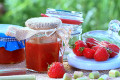 Confiture fraise rhubarbe