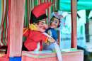 Punch and Judy Show, Burnley, Lancashire, Royaume-Uni