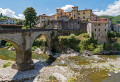 Vue de Castelnuovo di Garfagnana, Toscane, Italie