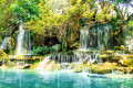 Cascade dans le jardin, Ratchaburi, Thaïlande