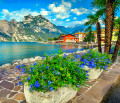 Berge pittoresque du lac de Garde, Torbole