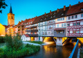 Célèbre pont Krämerbrücke, Erfurt, Allemagne